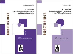 Buchcover E.E. Geißlers integrativ-edukative Fachdidaktik des Pädagogikunterrichts | Eckehardt Knöpfel | EAN 9783834012333 | ISBN 3-8340-1233-5 | ISBN 978-3-8340-1233-3