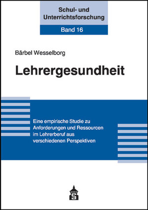 Buchcover Lehrergesundheit | Bärbel Wesselborg | EAN 9783834018359 | ISBN 3-8340-1835-X | ISBN 978-3-8340-1835-9