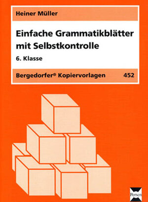 Buchcover Einfache Grammatikblätter - 6. Klasse | Heiner Müller | EAN 9783834426666 | ISBN 3-8344-2666-0 | ISBN 978-3-8344-2666-6