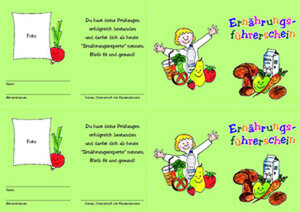 Buchcover Gesunde Ernährung - Klassensatz Führerscheine | Alexandra Hanneforth | EAN 9783834432865 | ISBN 3-8344-3286-5 | ISBN 978-3-8344-3286-5