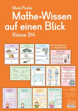 Buchcover Mathe-Wissen auf einen Blick – Klasse 3/4 | Redaktionsteam Verlag an der Ruhr | EAN 9783834608710 | ISBN 3-8346-0871-8 | ISBN 978-3-8346-0871-0