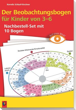 Buchcover Der Beobachtungsbogen für Kinder von 3-6 | Kornelia Schlaaf-Kirschner | EAN 9783834625427 | ISBN 3-8346-2542-6 | ISBN 978-3-8346-2542-7