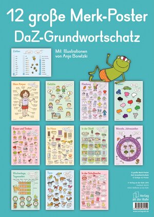 Buchcover 12 große Merk-Poster DaZ-Grundwortschatz | Redaktionsteam Verlag an der Ruhr | EAN 9783834631329 | ISBN 3-8346-3132-9 | ISBN 978-3-8346-3132-9
