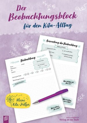 Buchcover Kleine Kita-Helfer: Der Beobachtungsblock für den Kita-Alltag: A4-Block zum Ausfüllen | Ruhr, Redaktionsteam Verlag an der | EAN 9783834639103 | ISBN 3-8346-3910-9 | ISBN 978-3-8346-3910-3