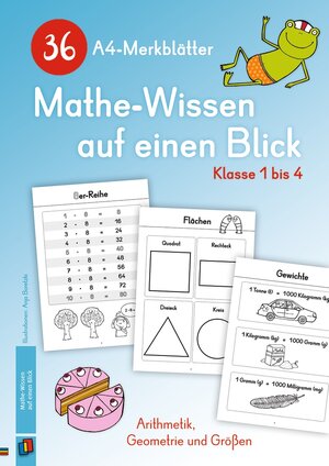 Buchcover 36 A4-Merkblätter Mathe-Wissen auf einen Blick – Klasse 1 bis 4  | EAN 9783834639981 | ISBN 3-8346-3998-2 | ISBN 978-3-8346-3998-1