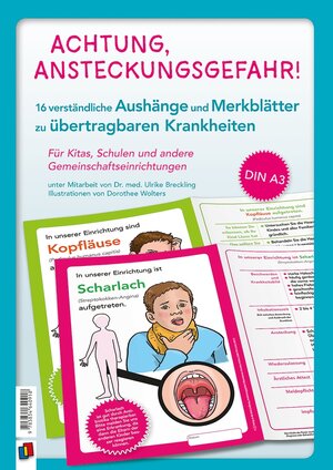 Buchcover Achtung, Ansteckungsgefahr! – 16 verständliche Aushänge und Merkblätter zu übertragbaren Krankheiten  | EAN 9783834640918 | ISBN 3-8346-4091-3 | ISBN 978-3-8346-4091-8
