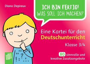 Buchcover Eine Kartei für den Deutschunterricht – Klasse 3/4 | Diana Depireux | EAN 9783834642820 | ISBN 3-8346-4282-7 | ISBN 978-3-8346-4282-0