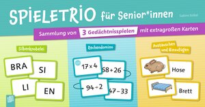 Buchcover Spieletrio für Senioren und Seniorinnen | Sabine Kelkel | EAN 9783834647634 | ISBN 3-8346-4763-2 | ISBN 978-3-8346-4763-4
