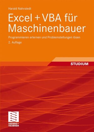 Buchcover Excel + VBA für Maschinenbauer | Harald Nahrstedt | EAN 9783834804808 | ISBN 3-8348-0480-0 | ISBN 978-3-8348-0480-8