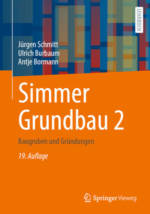 Buchcover Simmer Grundbau 2 | Jürgen Schmitt | EAN 9783834820044 | ISBN 3-8348-2004-0 | ISBN 978-3-8348-2004-4
