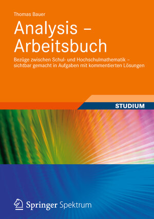 Buchcover Analysis - Arbeitsbuch | Thomas Bauer | EAN 9783834823120 | ISBN 3-8348-2312-0 | ISBN 978-3-8348-2312-0