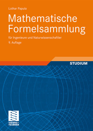Buchcover Mathematische Formelsammlung | Lothar Papula | EAN 9783834891860 | ISBN 3-8348-9186-X | ISBN 978-3-8348-9186-0