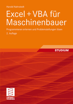 Buchcover Excel + VBA für Maschinenbauer | Harald Nahrstedt | EAN 9783834892478 | ISBN 3-8348-9247-5 | ISBN 978-3-8348-9247-8