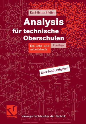 Buchcover Analysis für technische Oberschulen | Karl-Heinz Pfeffer | EAN 9783834894038 | ISBN 3-8348-9403-6 | ISBN 978-3-8348-9403-8