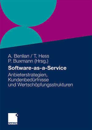 Buchcover Software-as-a-Service  | EAN 9783834922366 | ISBN 3-8349-2236-6 | ISBN 978-3-8349-2236-6