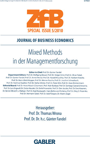 Buchcover Mixed Methods in der Managementforschung  | EAN 9783834925213 | ISBN 3-8349-2521-7 | ISBN 978-3-8349-2521-3