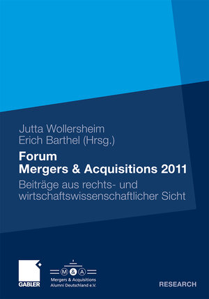 Buchcover Forum Mergers & Acquisitions 2011  | EAN 9783834968067 | ISBN 3-8349-6806-4 | ISBN 978-3-8349-6806-7