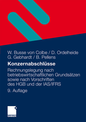 Buchcover Konzernabschlüsse | Walther Busse von Colbe | EAN 9783834985859 | ISBN 3-8349-8585-6 | ISBN 978-3-8349-8585-9