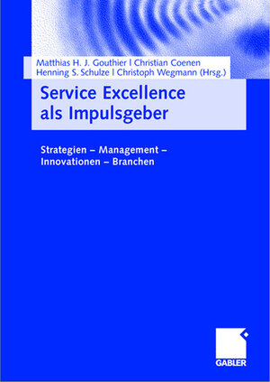 Buchcover Service Excellence als Impulsgeber  | EAN 9783834995445 | ISBN 3-8349-9544-4 | ISBN 978-3-8349-9544-5