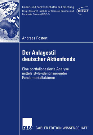 Buchcover Der Anlagestil deutscher Aktienfonds | Andreas Postert | EAN 9783835008021 | ISBN 3-8350-0802-1 | ISBN 978-3-8350-0802-1