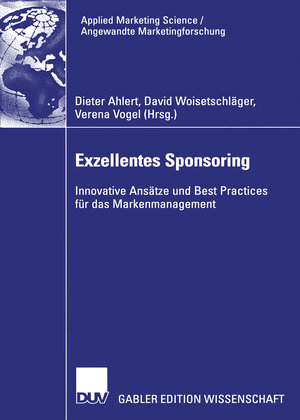 Buchcover Exzellentes Sponsoring  | EAN 9783835096394 | ISBN 3-8350-9639-7 | ISBN 978-3-8350-9639-4