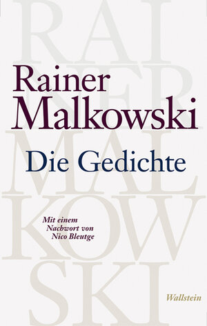 Buchcover Die Gedichte | Rainer Malkowski | EAN 9783835305236 | ISBN 3-8353-0523-9 | ISBN 978-3-8353-0523-6