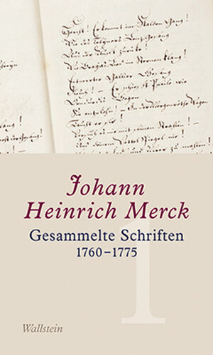 Buchcover Gesammelte Schriften | Johann Heinrich Merck | EAN 9783835309234 | ISBN 3-8353-0923-4 | ISBN 978-3-8353-0923-4