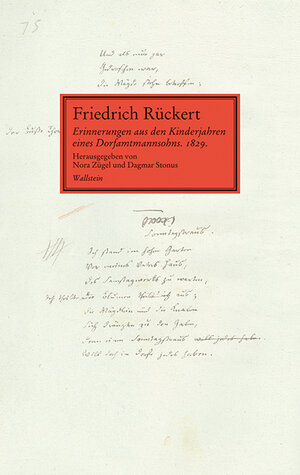 Buchcover Erinnerungen aus den Kinderjahren eines Dorfamtmannsohns. 1829 | Friedrich Rückert | EAN 9783835317932 | ISBN 3-8353-1793-8 | ISBN 978-3-8353-1793-2