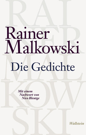 Buchcover Die Gedichte | Rainer Malkowski | EAN 9783835324589 | ISBN 3-8353-2458-6 | ISBN 978-3-8353-2458-9