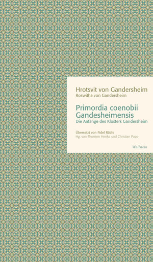 Buchcover Primordia coenobii Gandesheimensis | Hrotsvit (Roswitha) von Gandersheim | EAN 9783835329737 | ISBN 3-8353-2973-1 | ISBN 978-3-8353-2973-7