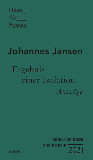 Buchcover Ergebnis einer Isolation | Johannes Jansen | EAN 9783835339422 | ISBN 3-8353-3942-7 | ISBN 978-3-8353-3942-2