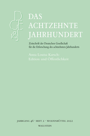 Buchcover Das achtzehnte Jahrhundert  | EAN 9783835349032 | ISBN 3-8353-4903-1 | ISBN 978-3-8353-4903-2