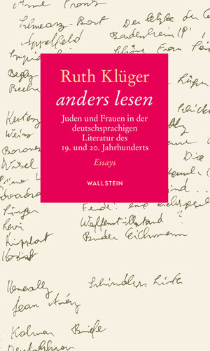 Buchcover anders lesen | Ruth Klüger | EAN 9783835353435 | ISBN 3-8353-5343-8 | ISBN 978-3-8353-5343-5