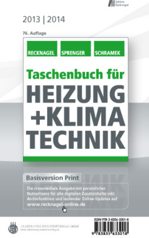 Buchcover Taschenbuch für Heizung + Klimatechnik 13/14  | EAN 9783835633018 | ISBN 3-8356-3301-5 | ISBN 978-3-8356-3301-8