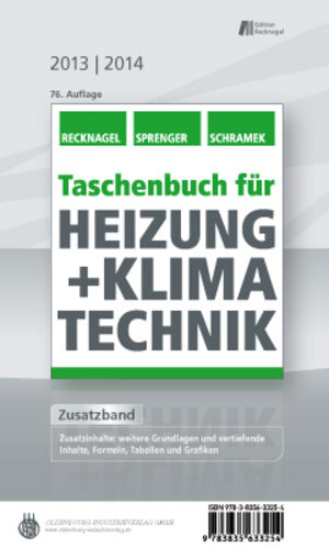 Buchcover Taschenbuch für Heizung + Klimatechnik 13/14  | EAN 9783835633254 | ISBN 3-8356-3325-2 | ISBN 978-3-8356-3325-4
