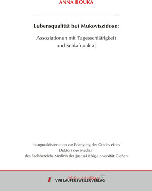 Buchcover Lebensqualität bei Mukoviszidose: Assoziationen mit Tagesschläfrigkeit und Schlafqualität | Anna Bouka | EAN 9783835965867 | ISBN 3-8359-6586-7 | ISBN 978-3-8359-6586-7