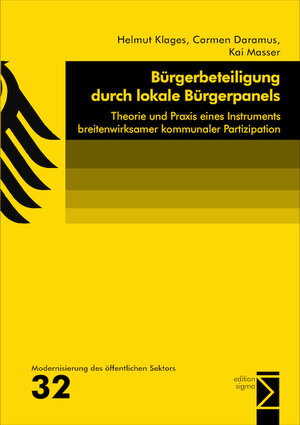 Buchcover Bürgerbeteiligung durch lokale Bürgerpanels | Helmut Klages | EAN 9783836072328 | ISBN 3-8360-7232-7 | ISBN 978-3-8360-7232-8