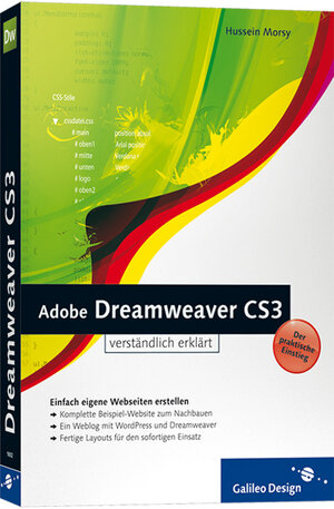 Buchcover Adobe Dreamweaver CS3 | Hussein Morsy | EAN 9783836210324 | ISBN 3-8362-1032-0 | ISBN 978-3-8362-1032-4