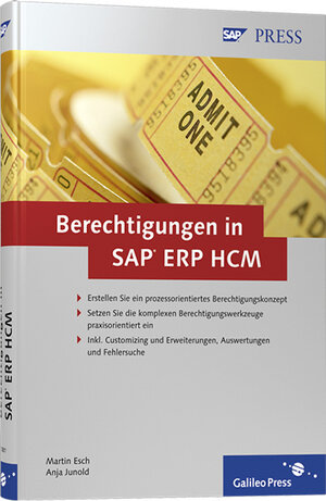Buchcover Berechtigungen in SAP ERP HCM | Martin Esch | EAN 9783836210812 | ISBN 3-8362-1081-9 | ISBN 978-3-8362-1081-2