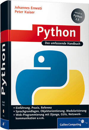Buchcover Python | Peter Kaiser | EAN 9783836211109 | ISBN 3-8362-1110-6 | ISBN 978-3-8362-1110-9