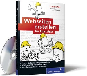 Buchcover Webseiten erstellen für Einsteiger | Daniel Mies | EAN 9783836211314 | ISBN 3-8362-1131-9 | ISBN 978-3-8362-1131-4