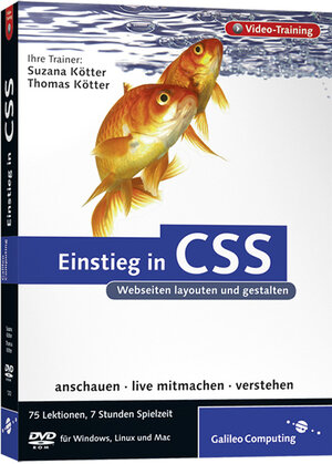 Buchcover Einstieg in CSS | Thomas Kötter | EAN 9783836212120 | ISBN 3-8362-1212-9 | ISBN 978-3-8362-1212-0