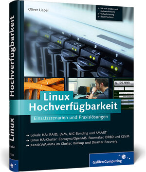 Buchcover Linux Hochverfügbarkeit | Oliver Liebel | EAN 9783836213394 | ISBN 3-8362-1339-7 | ISBN 978-3-8362-1339-4