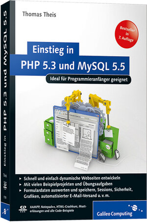 Buchcover Einstieg in PHP 5.3 und MySQL 5.5 | Thomas Theis | EAN 9783836217392 | ISBN 3-8362-1739-2 | ISBN 978-3-8362-1739-2