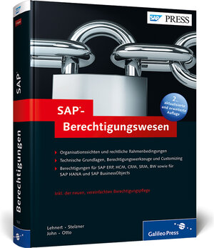 Buchcover SAP-Berechtigungswesen | Volker Lehnert | EAN 9783836218252 | ISBN 3-8362-1825-9 | ISBN 978-3-8362-1825-2