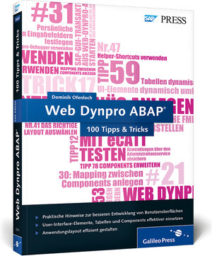 Buchcover Web Dynpro ABAP − 100 Tipps & Tricks | Dominik Ofenloch | EAN 9783836222747 | ISBN 3-8362-2274-4 | ISBN 978-3-8362-2274-7