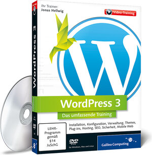 Buchcover WordPress 3 | Jonas Hellwig | EAN 9783836222891 | ISBN 3-8362-2289-2 | ISBN 978-3-8362-2289-1