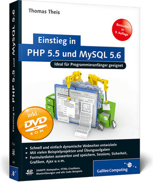Buchcover Einstieg in PHP 5.5 und MySQL 5.6 | Thomas Theis | EAN 9783836224895 | ISBN 3-8362-2489-5 | ISBN 978-3-8362-2489-5