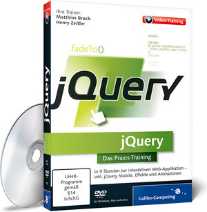 Buchcover jQuery | Matthias Bruch | EAN 9783836228138 | ISBN 3-8362-2813-0 | ISBN 978-3-8362-2813-8