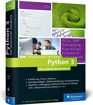 Buchcover Python 3 | Johannes Ernesti | EAN 9783836236331 | ISBN 3-8362-3633-8 | ISBN 978-3-8362-3633-1